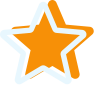a graphic of an orange star
