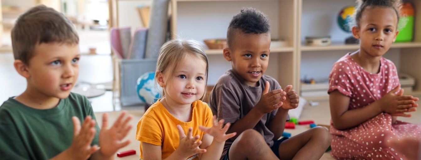 Children learning together.